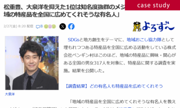 特産品を全国に広めてくれそうな有名人サムネイル